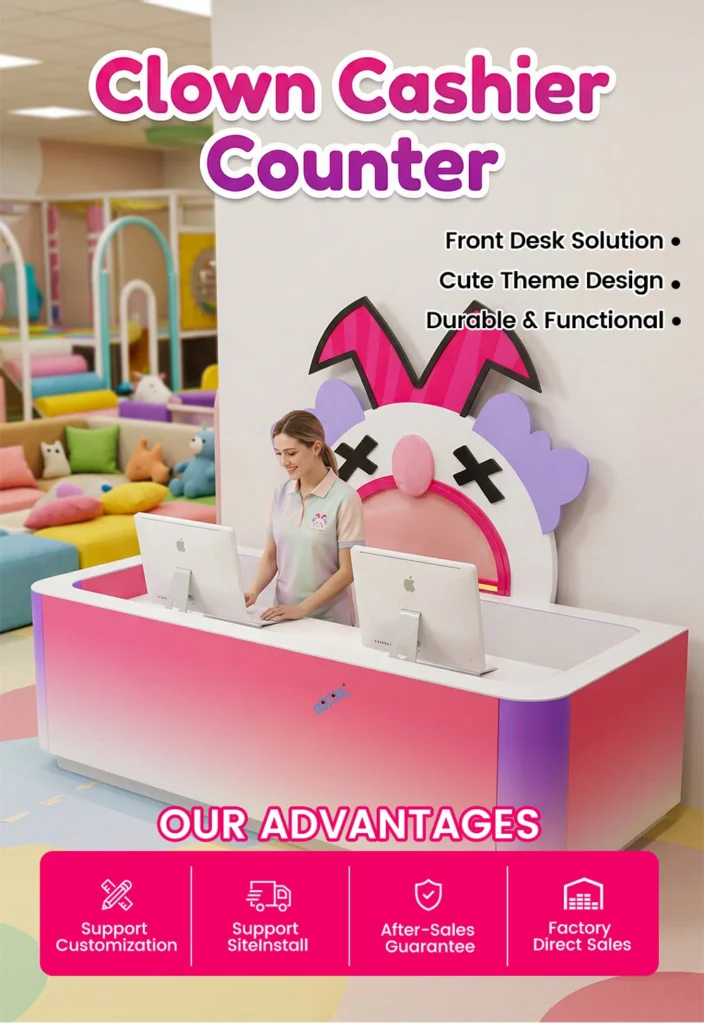 Indoor Playground Equipment-Play Center Reception Desk