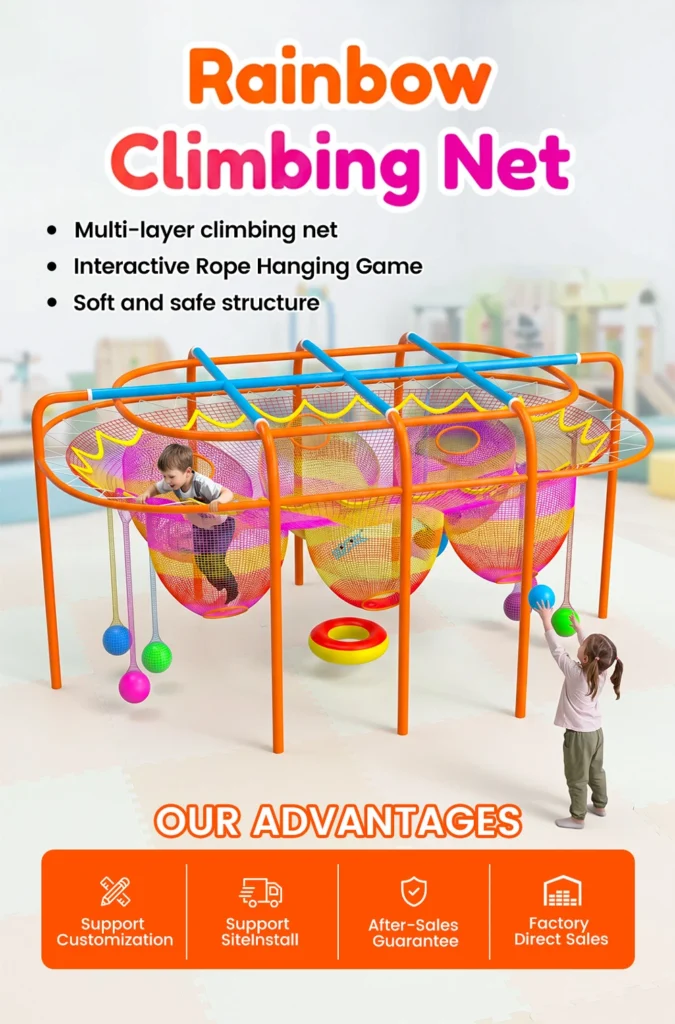soft play type indoor climbing set for toddlers