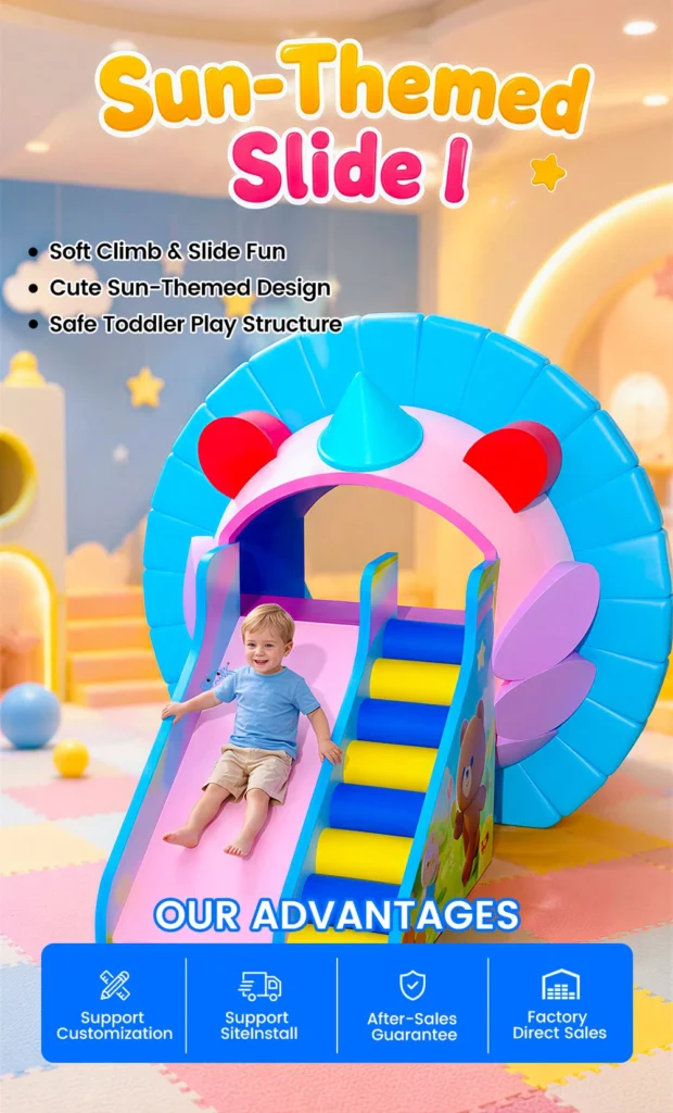 soft play type indoor climbing set for toddlers
