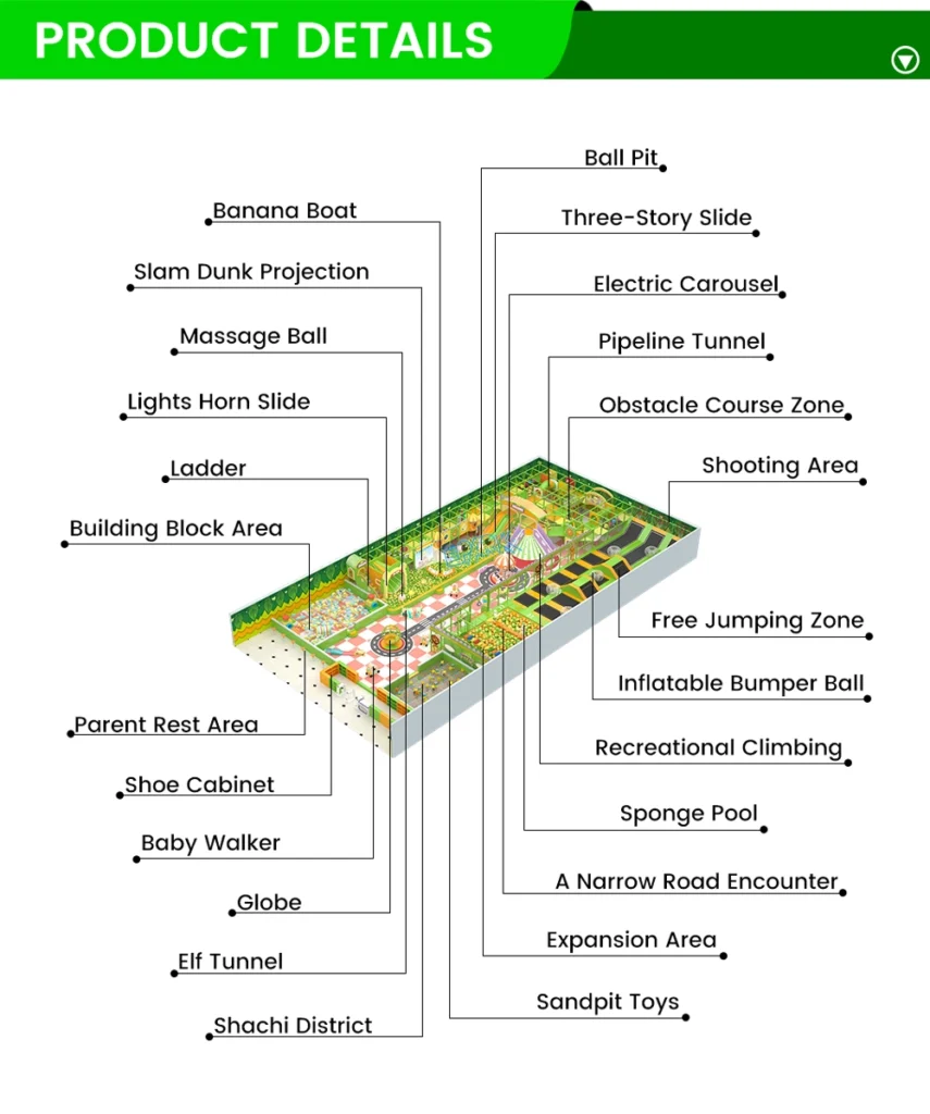 commercial size indoor playground equipment prices