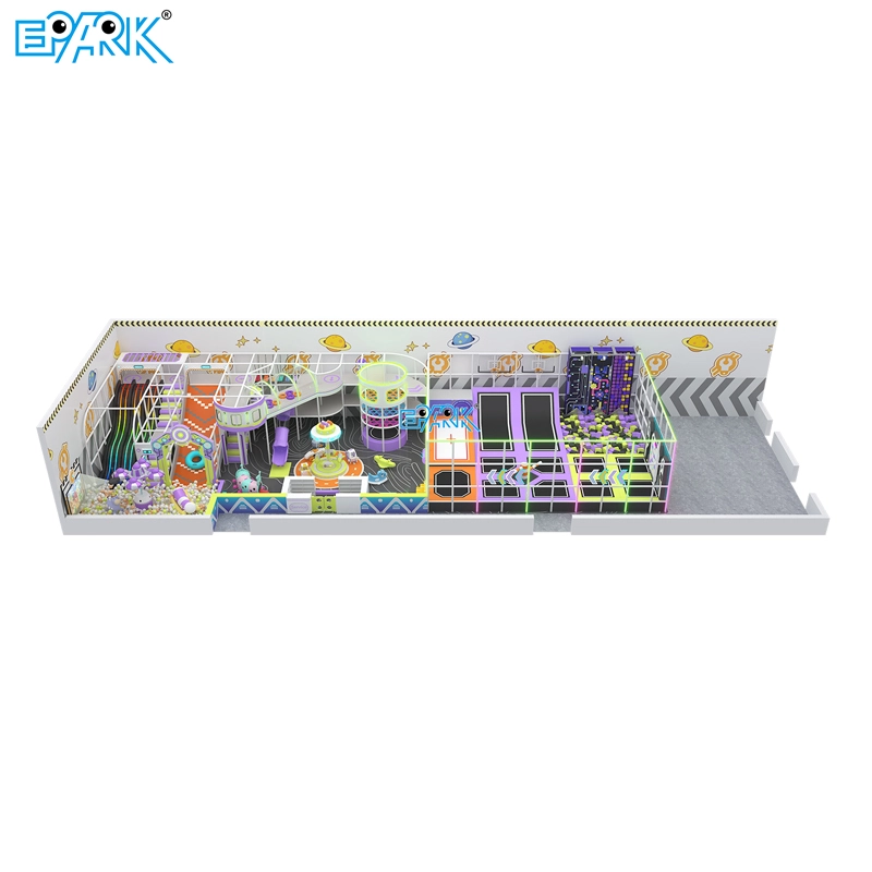 indoor playground for young children，Twister Trampoline